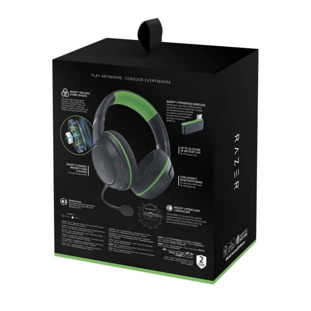 Razer Kaira Hyperspeed Wireless Gaming Headset• Xbox Series,Multi Platform•BLK - Picture 4 of 15